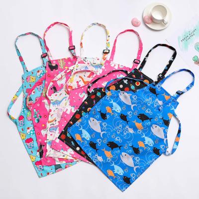 China Eco-Friendly Wholesale Custom Printing Colorful Kids Chef Cooking Adjustable Kids Printing Apron for sale