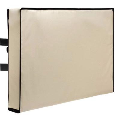 China Universal Waterproof Cover Waterproof Protector for Flat Screen TV - Fits Most TV Mounts and Stands - Beige Waterproof Outdoor TV Cover for sale