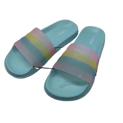 China Women Waterproof Flat Rubber Slipper For Women Ladies Rubber Slippers Clear Slip On Shoes for sale