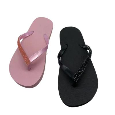 China Cheap Fashion Trend Women Slippers Flip Flops Rhinestone Slippers For Women for sale