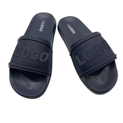 China Cushioning Custom Sports OEM Logo Rubber Slipper For Men Summer Casual Slippers for sale