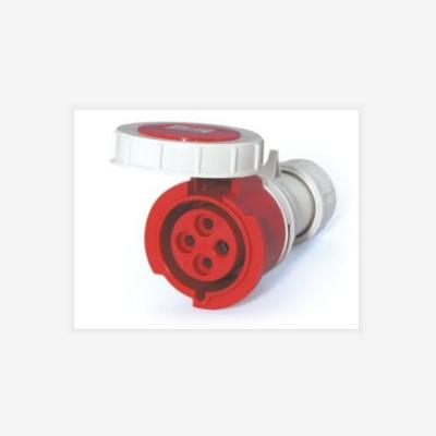 China AJCEE Industrial RED Industrial CEE/IEC603902 Power Connector 3H 380V IP67 32A 4Pin 3P+E for sale