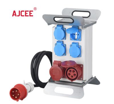 China AJCEE Industrial OEM ODM Portable Power Industrial Distribution Socket Box for sale