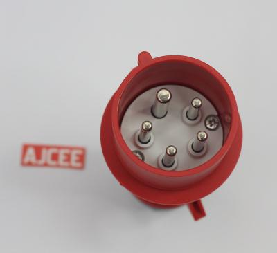 China AJCEE ip44 5pin 440v 16a industrial waterproof industrial male plug with CE CBs for sale