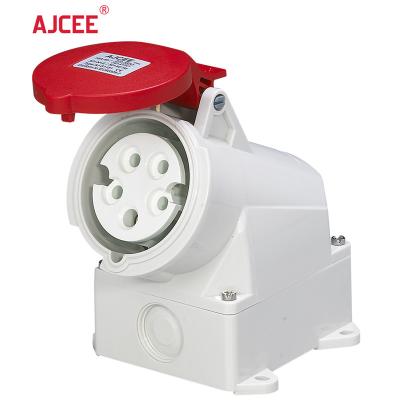 China AJCEE industrial ip44 440v 5pin 16 amp waterproof industrial male and female electrical sockets supply for sale