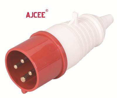 China AJCEE 16a 3p+e 014 Industrial Socket Cable Holder Industrial Socket for sale