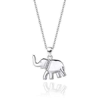 China Office/Career 925 Sterling Silver Lucky Elephant Love Pendant Necklaces for Women Girl Friend Necklace Jewelry for sale