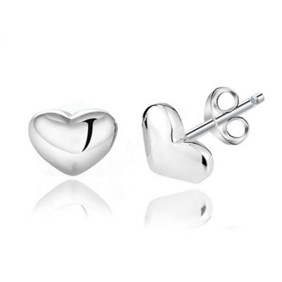 China EC06 CLASSIC designer inspired earrings 925 sterling silver geometric heart stud earrings jewelry for sale