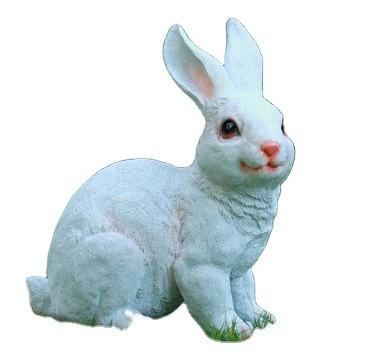 China World Outdoor Simulation Sculpture Ornaments Fiberglass Garden Rabbit Garden Lawn Animal Landscape for sale