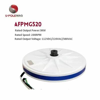 China Op maat gemaakte uitgangsspanning 3kw 220v Verticale Axial Windturbine Generator voor verkoop Te koop