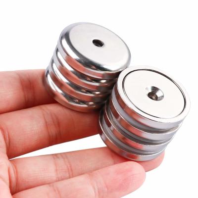 China Round Cup Neodymium Magnets Small Countersunk Pot Magnets for Tools Holding and Hanging for sale