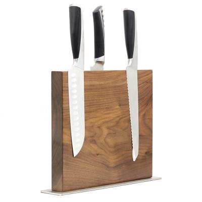 China Wooden Magnetic Knives Holder for Wood Kitchen Knife Block Set Optional Wood Acacia for sale