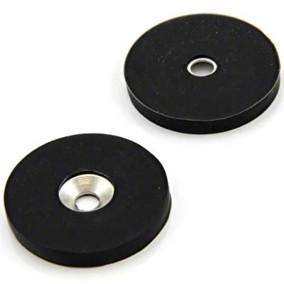 China Waterproof Magnetic Base NdFeB Disc Magnet with Rubber Coating and Custom Sizes for sale