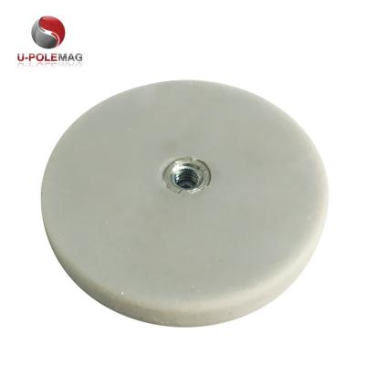 China Rubber Coated N42 Neodymium Disc Magnet for Industrial Machinery Components and Parts for sale