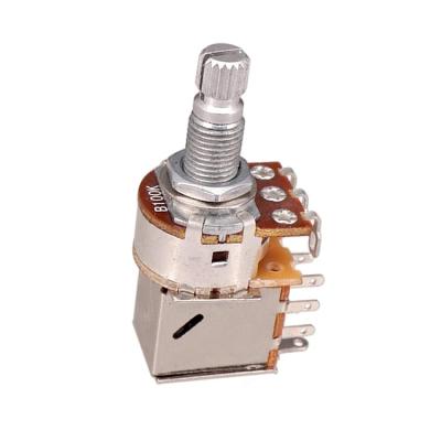 China GUITAR 15mm Taper Guitar Volume Switch Control Linear 18mm Pots Pull Push Guitar Potentiometer For Guitar Bass Parts for sale