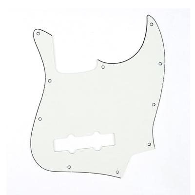 China J Style 3Ply Low Aged Scratch White Plate Pick Guard 4 String Bass Parts JB Bass Guitar Pickguard for sale