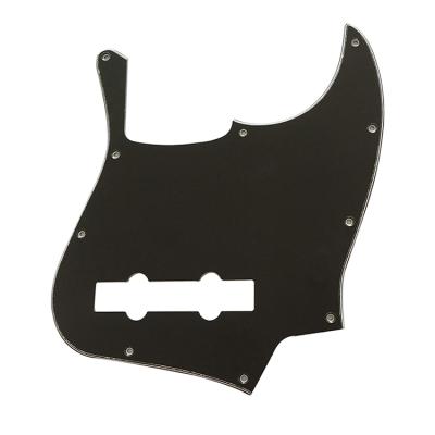 China Custom 3Ply Style Black J Bass Pickguard Jazz Guitar Scratch Plate Pick Guard For 4 String J Bass Electric Guitar Pickguard for sale