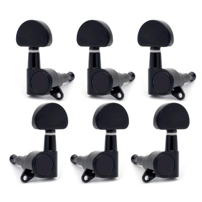 China Black 3L3R Diecast Tuning Sealed Guitar String Key Tuners Tuning Pegs Guitar Machine Heads For Sale for sale