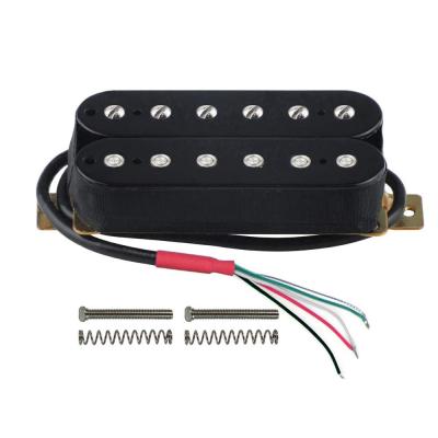 China High Quality Neck Bridge Alnico 5 Magnet Humbucker Guitar Pickup GUITAR 2 Set With Black Coil for sale