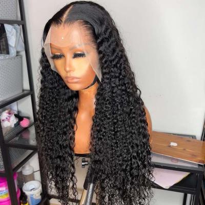 China Other Sheer Lace Front Wig For Black Women,W-HD134P Wholesale Brazilian HD Human Hair Deep Wave 13*4 HD Swiss Lace Wig for sale