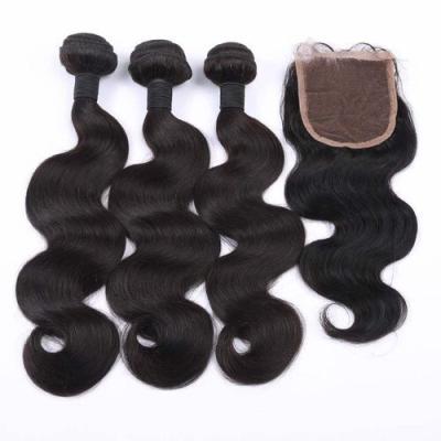 China 100% Mongolian Hair Cn3 Quality Hair 3 Bundles And 4X4 Lace Closure Set Guarantee Straight Deep Wave Hair Bundles With Headband for sale