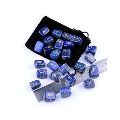 China Quality Lapis Lazuli Rune Set from China | Wholesale Runes Set Bulk Reiki Crystal Bulk Runes Set for sale