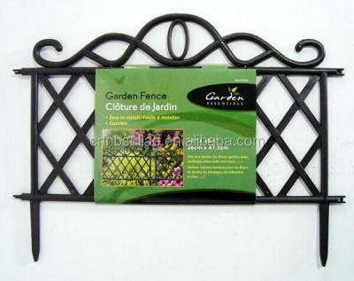 China Easily Assembled Decorative Flower Garden Fencing / Plastic Garden Border Fence for sale