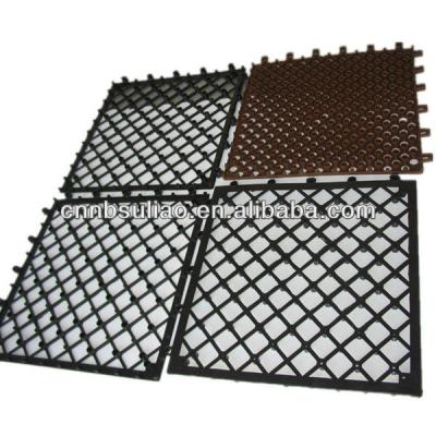 China 300*300mm anti-slip plastic bottom, interlocking plastic base for sale