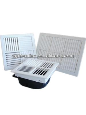 China Easy To Install And Clean White Adjustable Plastic Air Diffuser , HVAC Air Diffuser for sale