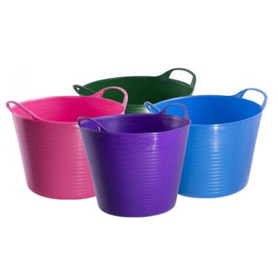 China Wholesale Stocked Tubtrugs Garden Food Grade Plastic Rubber Water Buckets For Horses for sale