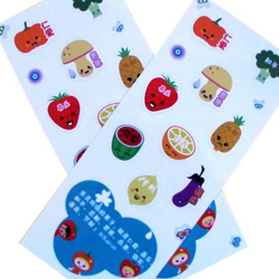 China Vinyl Heat Sensitive Clear Printing Aluminum Foil Transparent Stamping Kiss Cut Sticker Label Sheet for sale