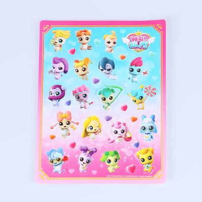 China PVC Kawai Cartoon Heat Sensitive Baby On Board Sheet Cards Sticker Waterproof Adhesive Label for sale