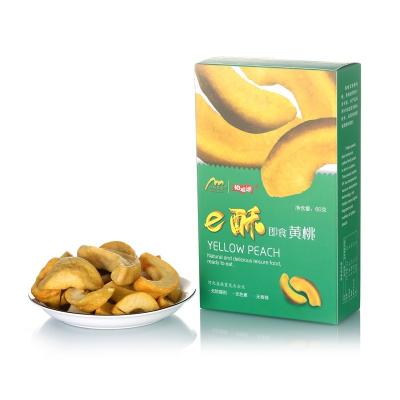 China Custom Delicious High Nutrition Sour And Sweet Chinese Dried Fruits Snacks Freeze Dried Yellow Peach for sale