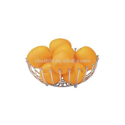 China Sustainable Hot Sales Wire Round Basket For Fruit Storage for sale