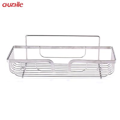 China High Quality 201 Stainless Steel Organization Kitchen Bathroom Home Sustainable Storage Rack Eco-friendly Storage Basket for sale