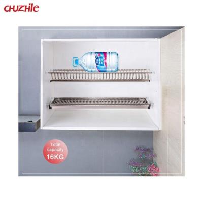 China Sustainable 2 Tier Stainless Steel Kitchen Dish Drying Rack D-8600 for sale