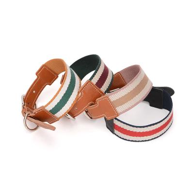 China Creative DETACHED Puppy Collars Pet Supplies Luxury Leather Braided Collar For Dogs for sale