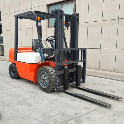 China Building Material Stores 3.5 Ton Diesel Forklift with Max Power Engine Technical for sale