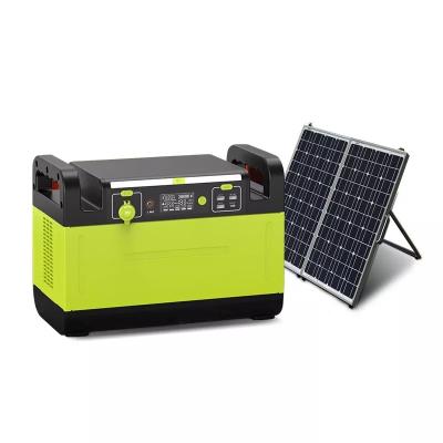 China Type C 1000W Rechargeable Lithium LiFePO4 1276Wh 110V 220V Portable Solar Power Bank Station for Camping Telecom Outdoor Activities for sale