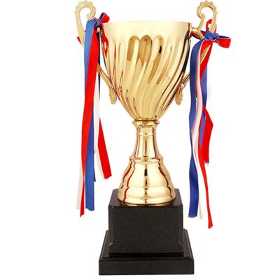 China Customizable Sports Medal Souvenir Crownless Trophy Europe Metal Cup Trophy for sale