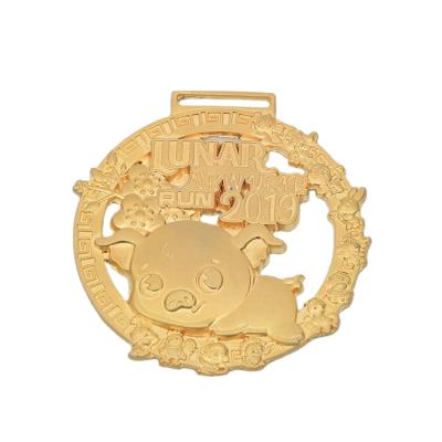 China Europe Customized Gold Award Metal Medal Hollowed Out Medal For Tournament Championship for sale