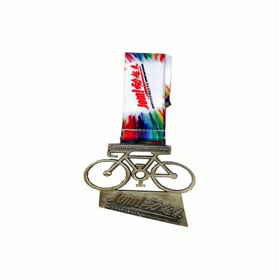 China High Quality Custom Africa Metal Sports Medal Metal Casting Medal For Bike Race for sale