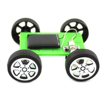 China 2022 kids toys solar panel on top car,electric solar panel car,toy car solar panels 8*8*3.5cm for sale