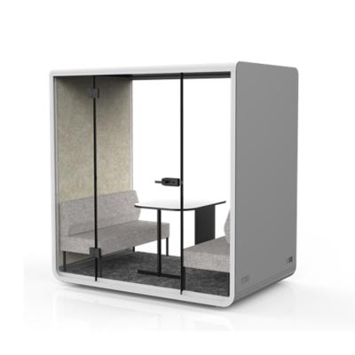 China Other Soundproof Desk Meeting Pods Modular Soundproof Booth Silence Desk Pods for sale