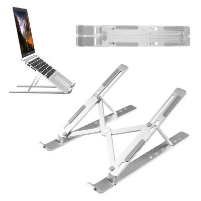 China Portable Foldable Ergonomic Aluminum Laptop Cooling Adjustable Stand (Height) Adjustable Stand For Bed for sale