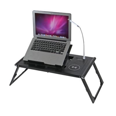 China Adjustable High Quality Plastic Folding (Height) Portable Laptop Table For Bed for sale