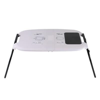 China Wholesale ABS Durable Adjustable Laptop Table Computer Pad Study Table Cooling Folding Foldable Table for sale