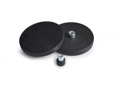 China Round Base Pot Magnet with Rubber Cover for sale