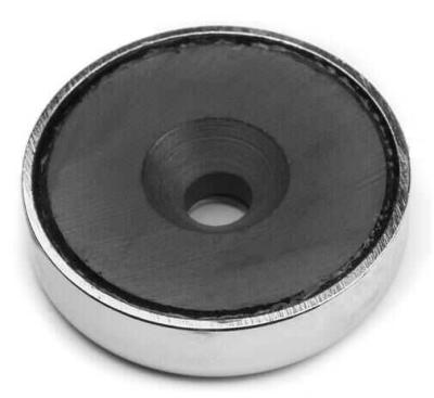 China Ferrite Magnet Pot with Countersunk Hole for sale