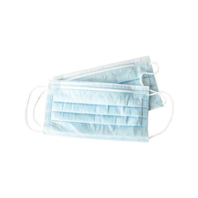 China Factory Price Adult Disposable Face Mask 3 Ply Nonwoven ISO Certificate Plus Medical Surgical 98.7% Face Mask for sale